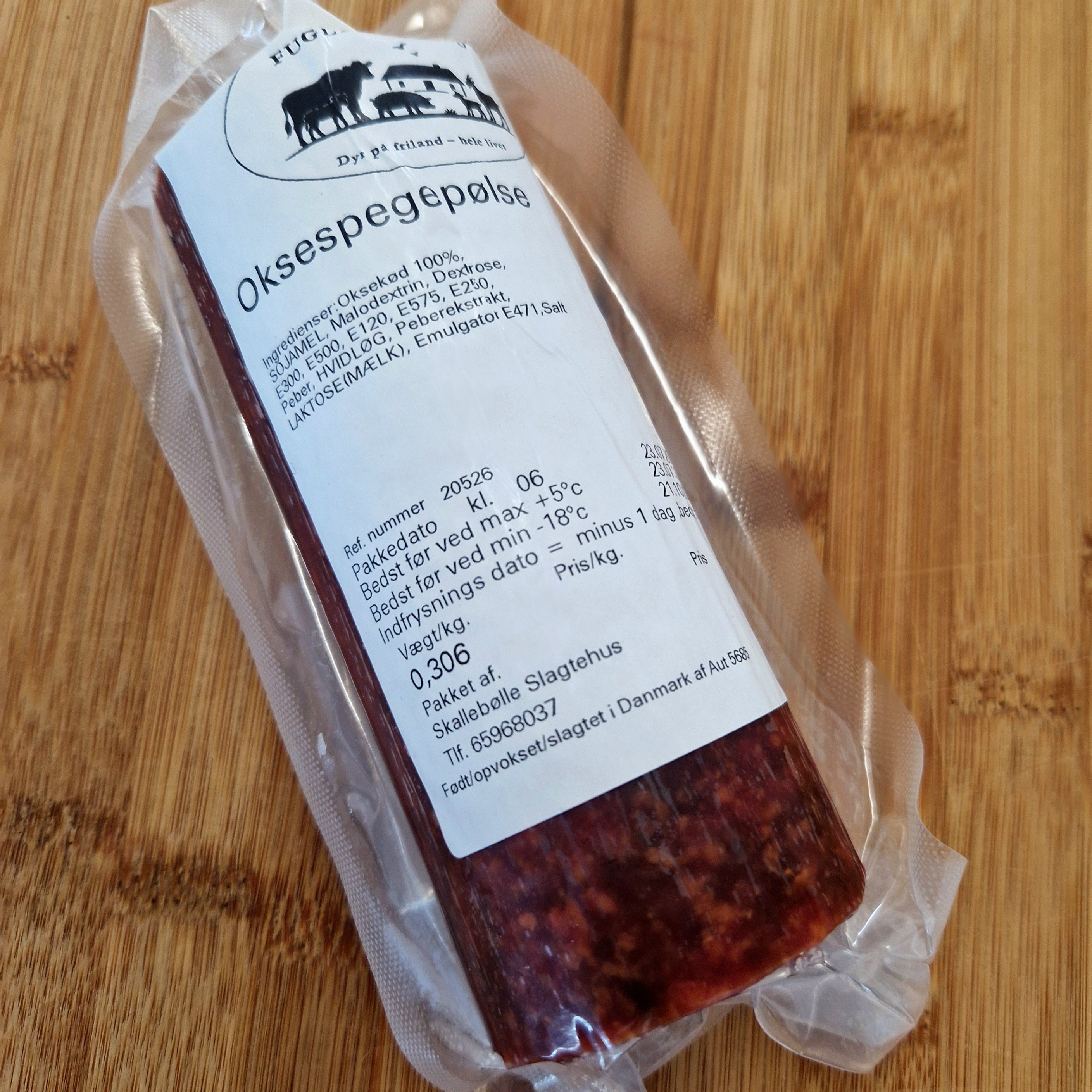Oksespegepølse